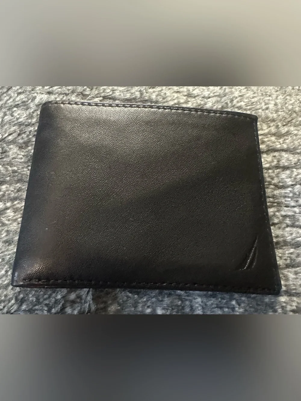 Nautica Bifold Black Passcase Wallet